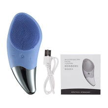 Load image into Gallery viewer, Face Washing Brush Dark Blue