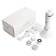 Load image into Gallery viewer, Electric facial cleansing brush white