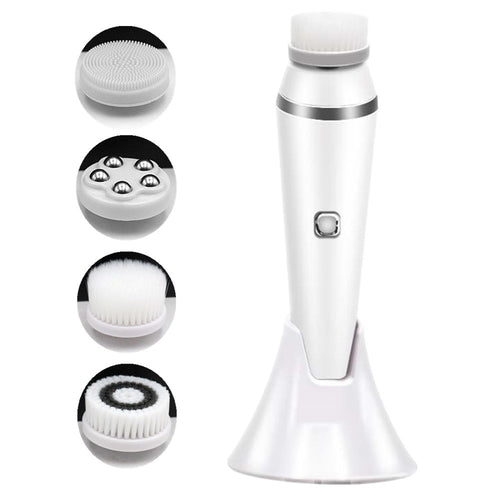 Electric facial cleansing brush